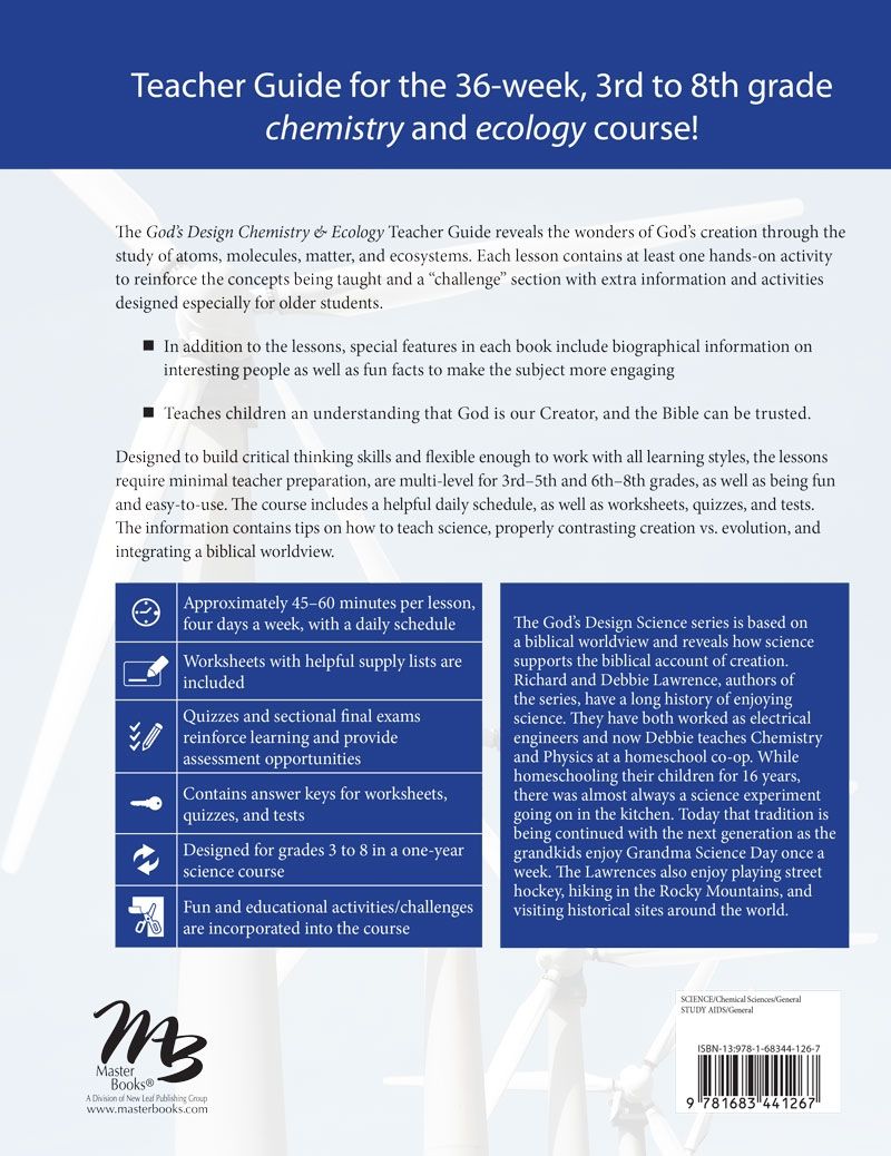 God's Design - Chemistry & Ecology (Teacher Guide)